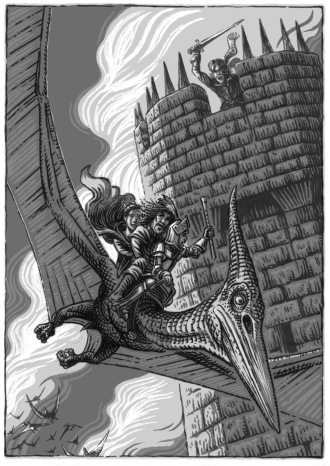 DinoKnights, Interior Illustration, Scallywag Press